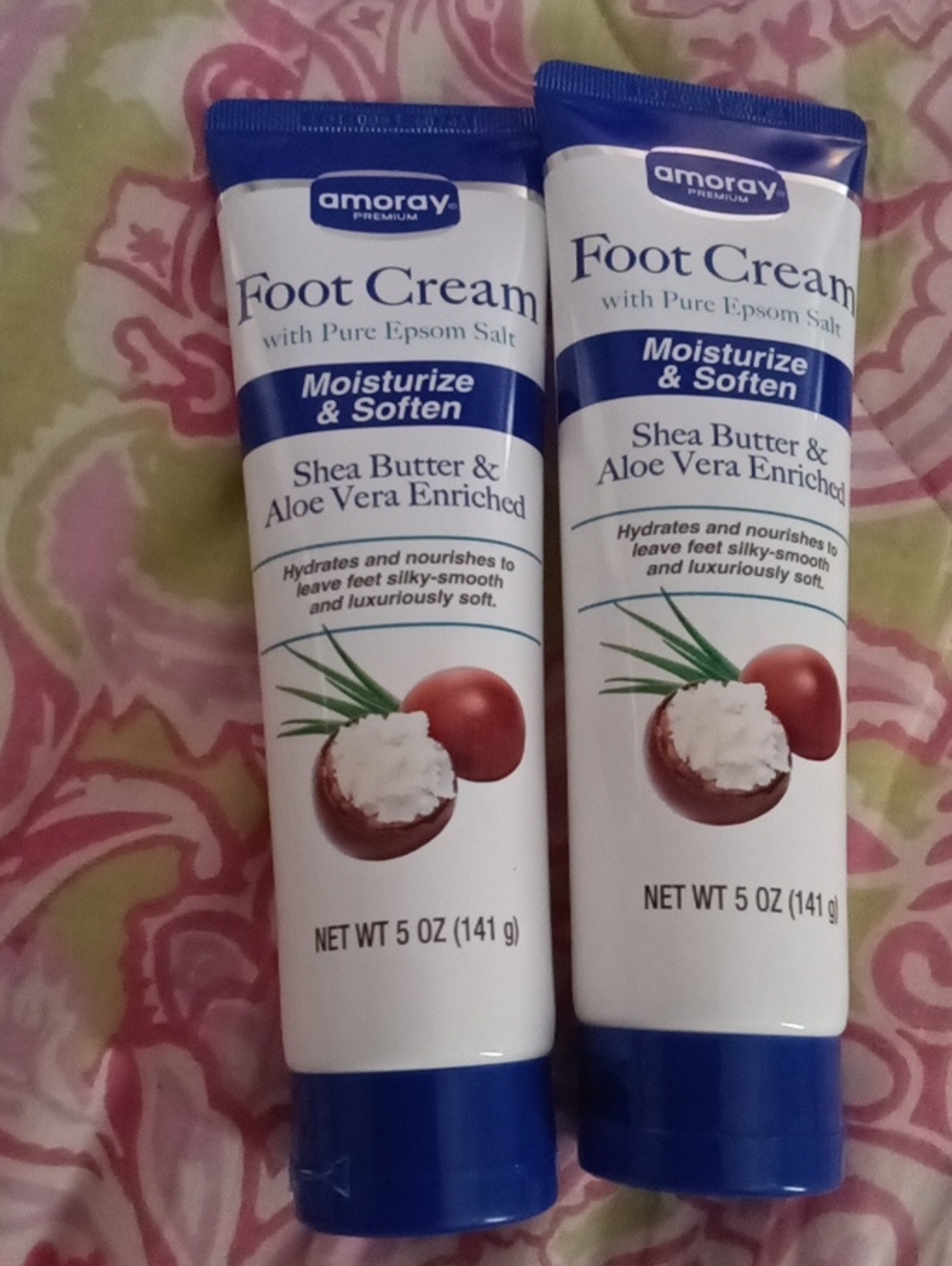 Foot Cream Shea Butter & Aloe Vera - Moisturize & Soften (White)